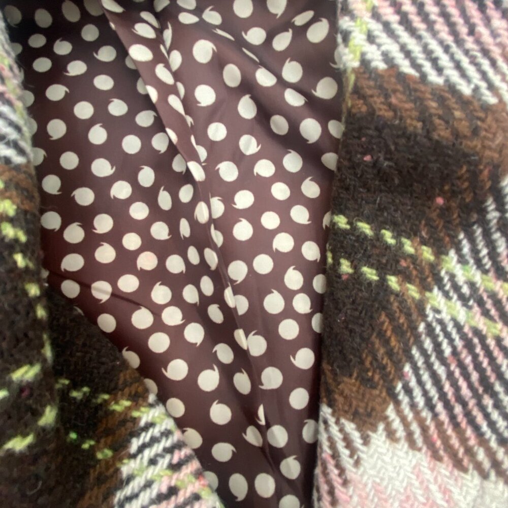 CAbi Pink and Brown Plaid Blazer - Picture 6 of 8